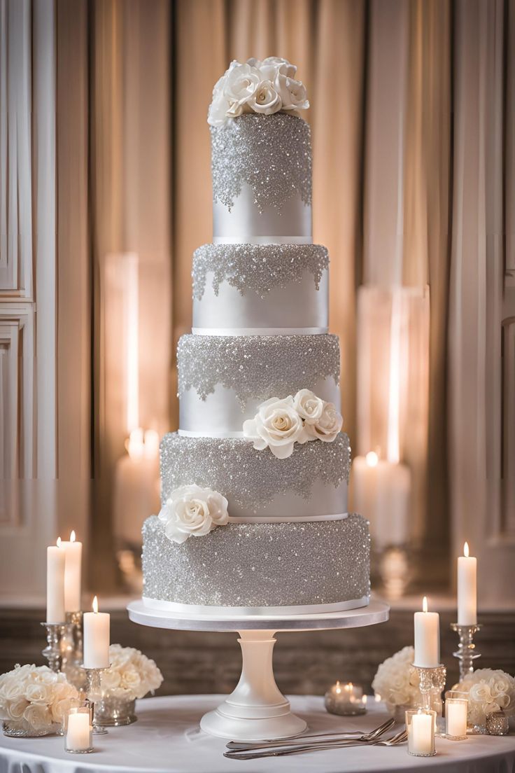Metallic Wedding Cake